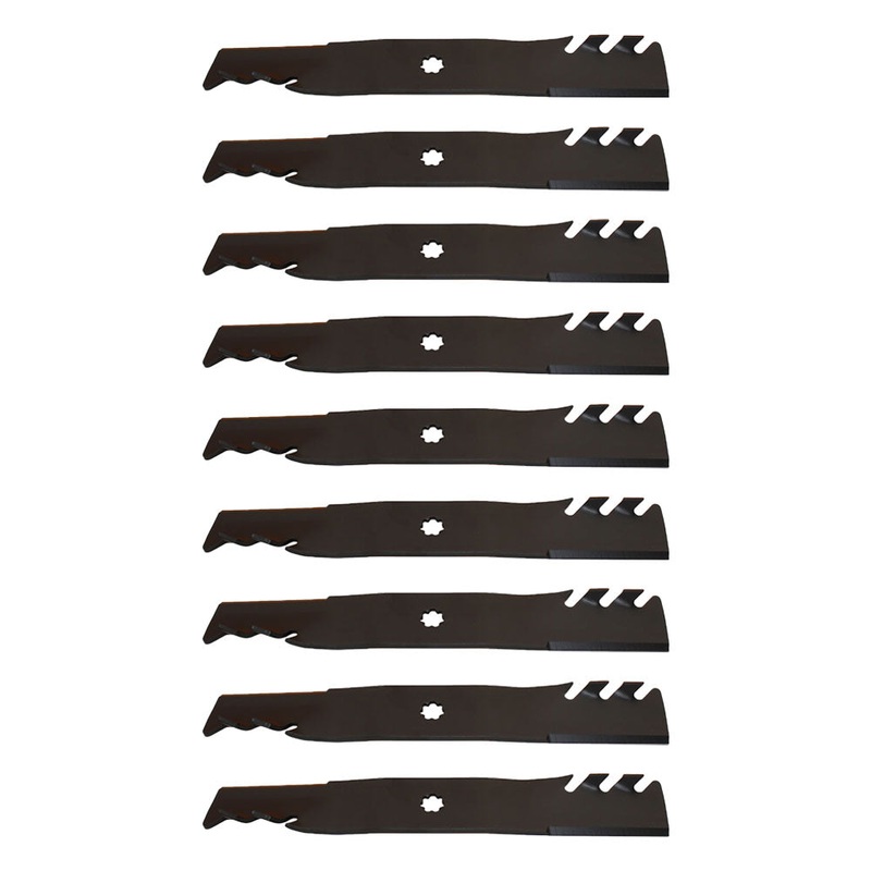 9 MULCHING BLADES Fits John Deere GY20852 GX21784 LA140 LA145 LA165 D140 D150 16