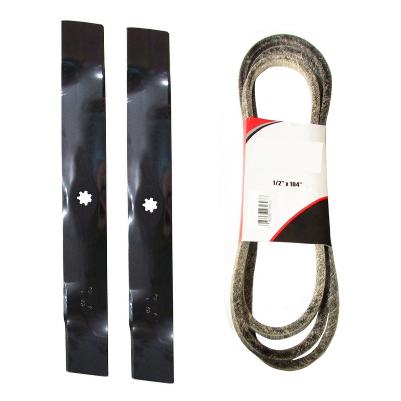 Lawn Mower Blade & Belt Set to fit Fits John Deere 42LA100 LA105 LA110 LA115