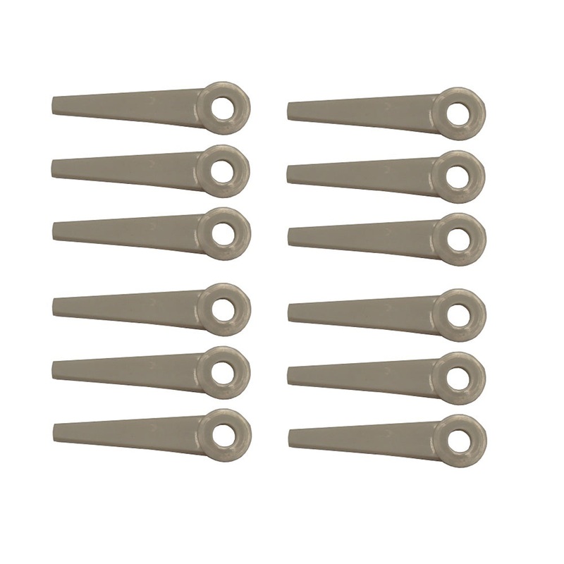 (12 Pcs) Poly Cut Fingers Blades Fits Stihl and Other Heads 4111-007-1001