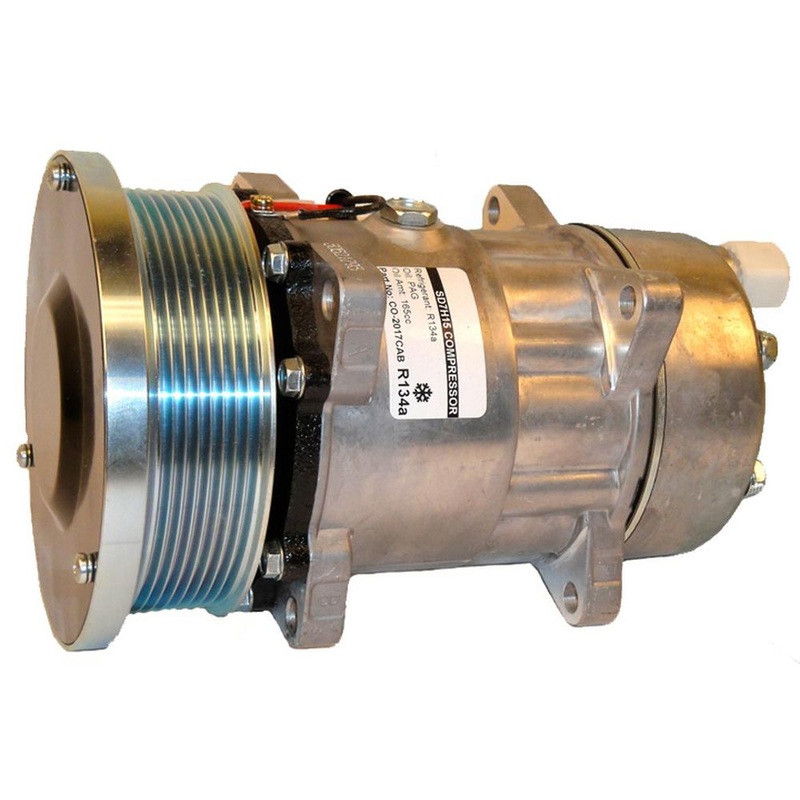 9824775 Tractor AC Compressor Serpentine Pulley W/ Clutch Fits Ford New Holland