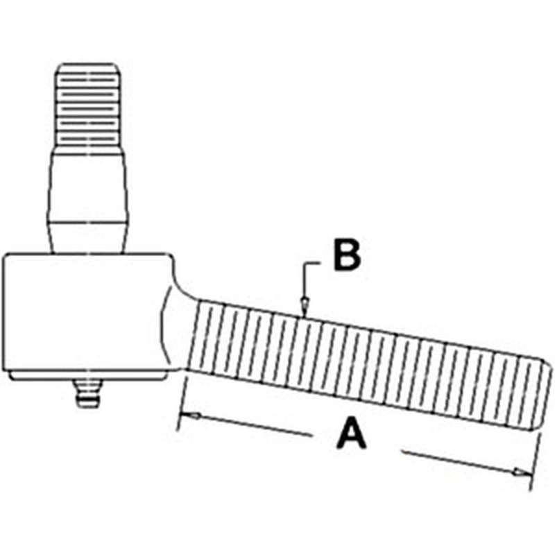Tie Rod End Outer – Left Hand Fits Massey Ferguson 235 245 40 2200 1032716M91