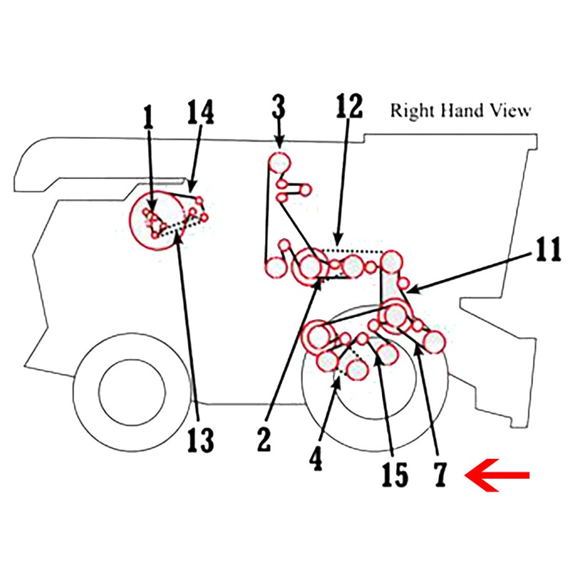Feed Accelerator Slow Speed Belt Fits John Deere Replaces H221732
