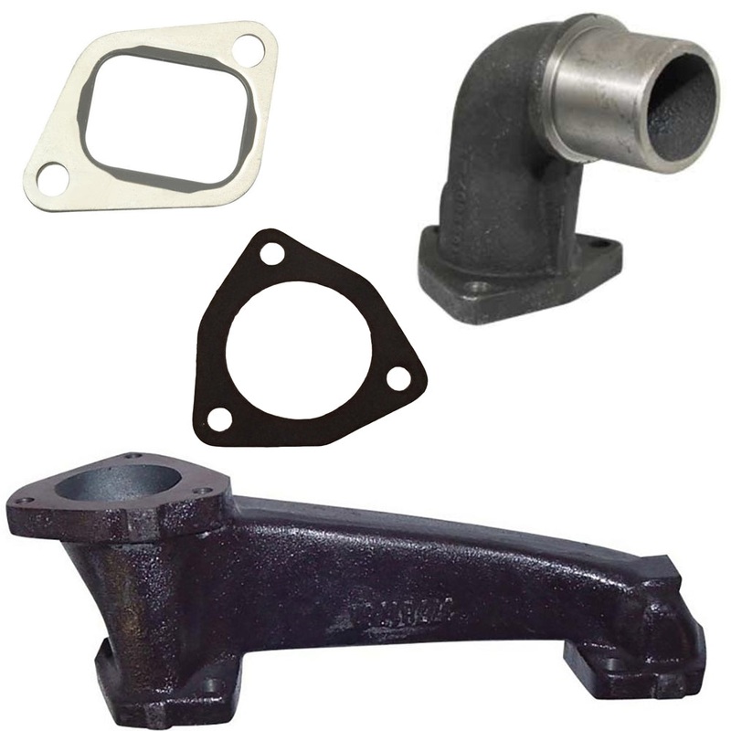 Exhaust Manifold w/ Gaskets & Elbows Fits Massey Ferguson Replaces 1862807M1