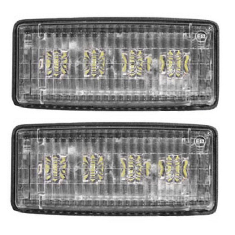 Qty 2: Rectangular LED Flood Worklamp Fits John Deere Replaces R161288-LED