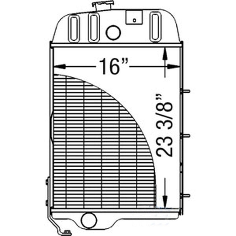 AL66474 AT26474 Radiator Fits John Deere 2840 3030 3120 3130