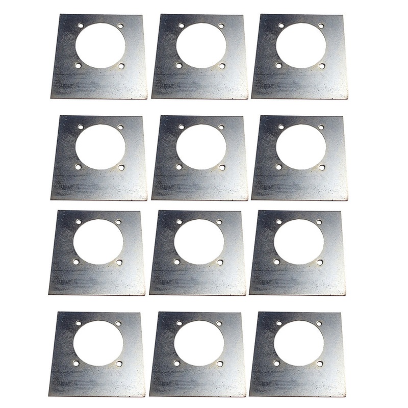 (12) Backing / Mounting Plates for D-Ring Tie Down Recessed D-Rings Rope Ring