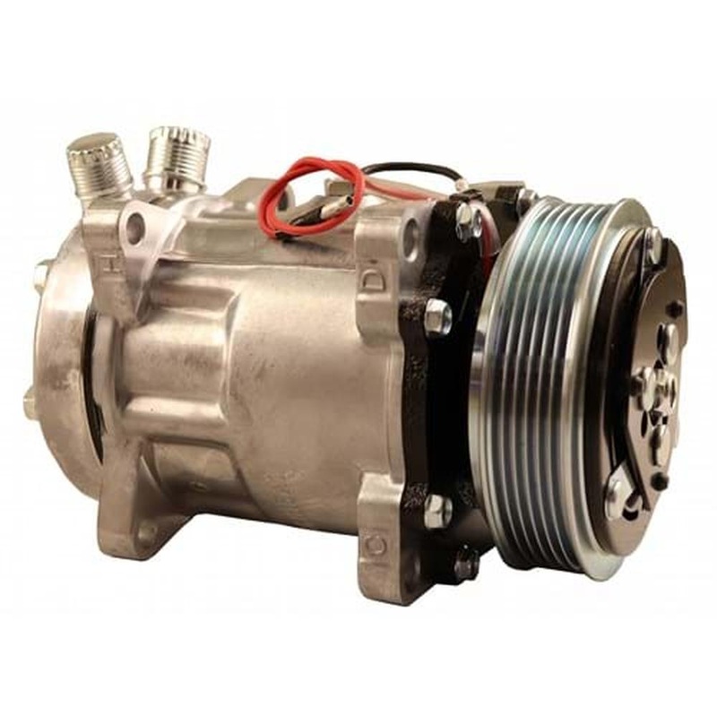 8814328A Sanden SD7H15 Compressor, w/ 6 Groove Clutch – Fits Ford