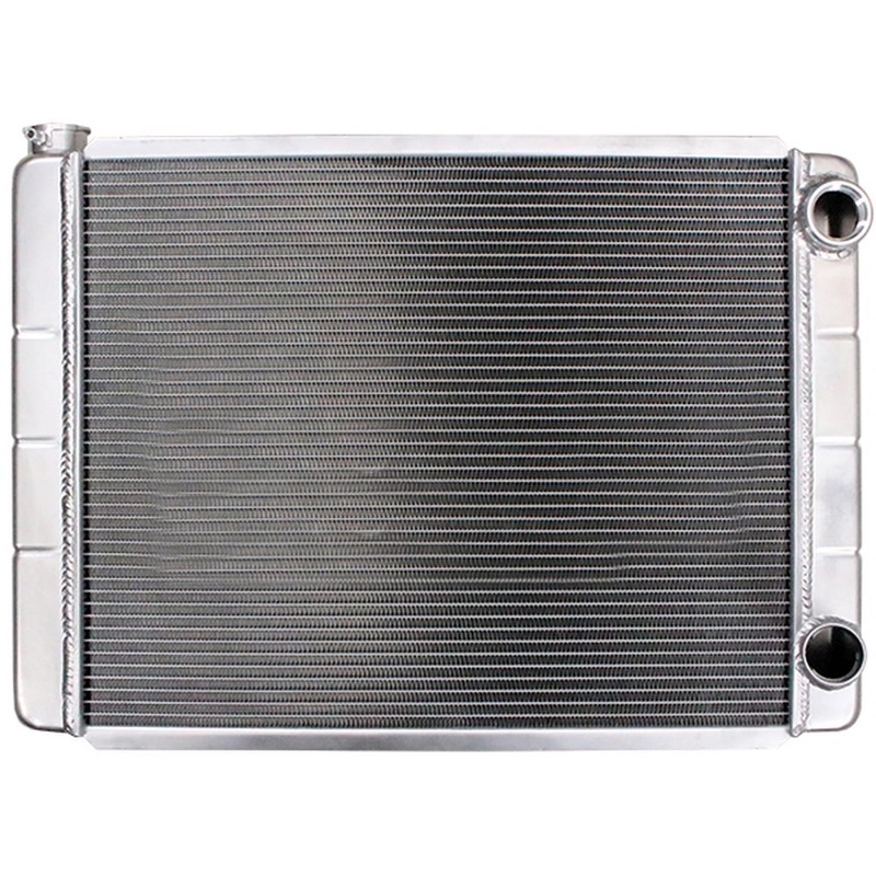 204120 Race Pro Radiator – 28 x 19 GM Double Pass With Threaded Inlet