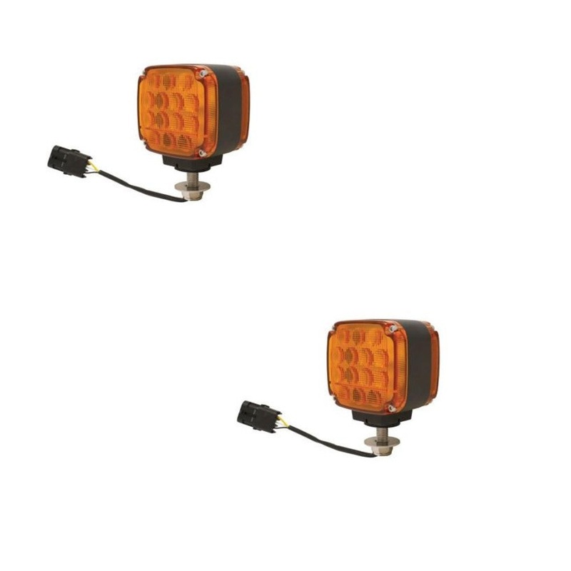 Amber LED Turn Signal Marker/ Warning Lamp Fits JD Graders AT362406