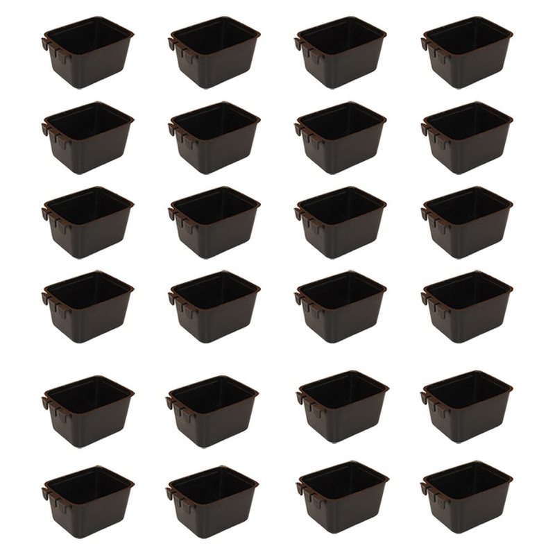 (24-Pack) 1 Pint/ 16 Fl Oz Hanging Feed and Water Cage Cup For Poultry Pheasants