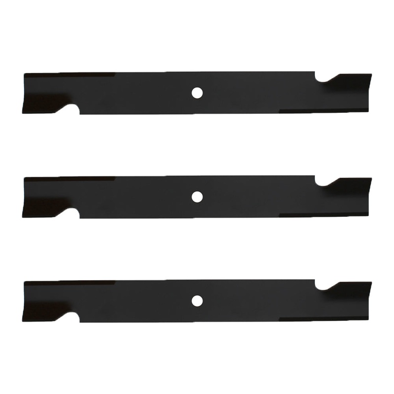 Set Of 3 Notched High Lift Mower Blades Fits Exmark Models w/ 60 Deck