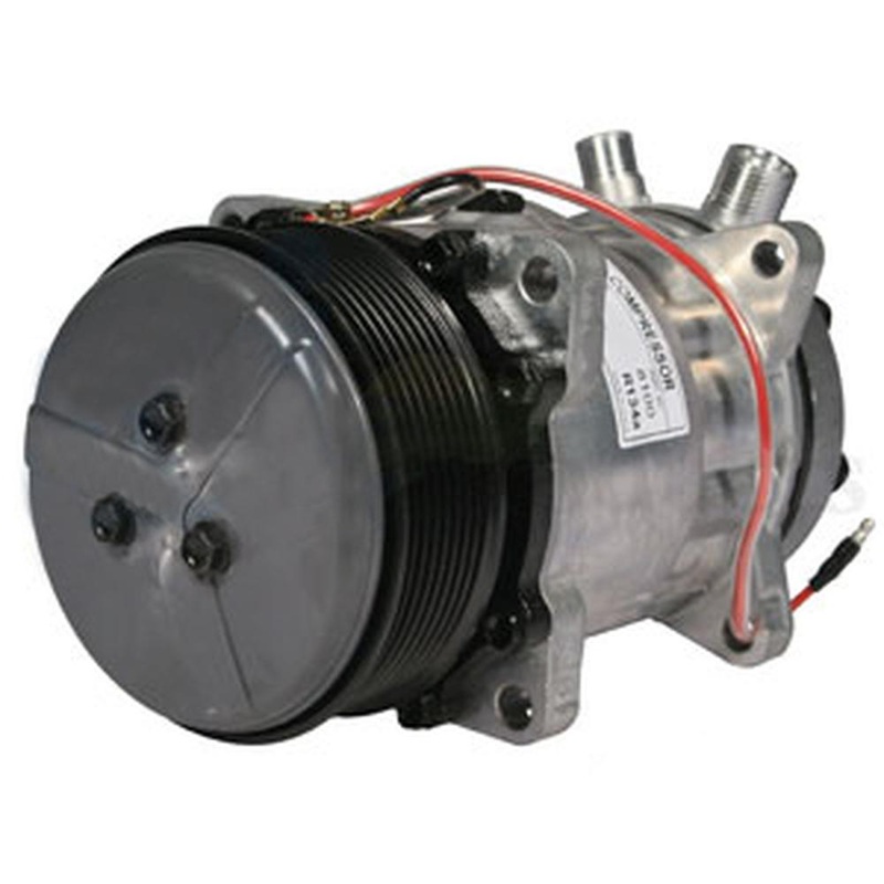Sanden Compressor w/ Clutch Fits Case/International Harvester Replaces 17067005