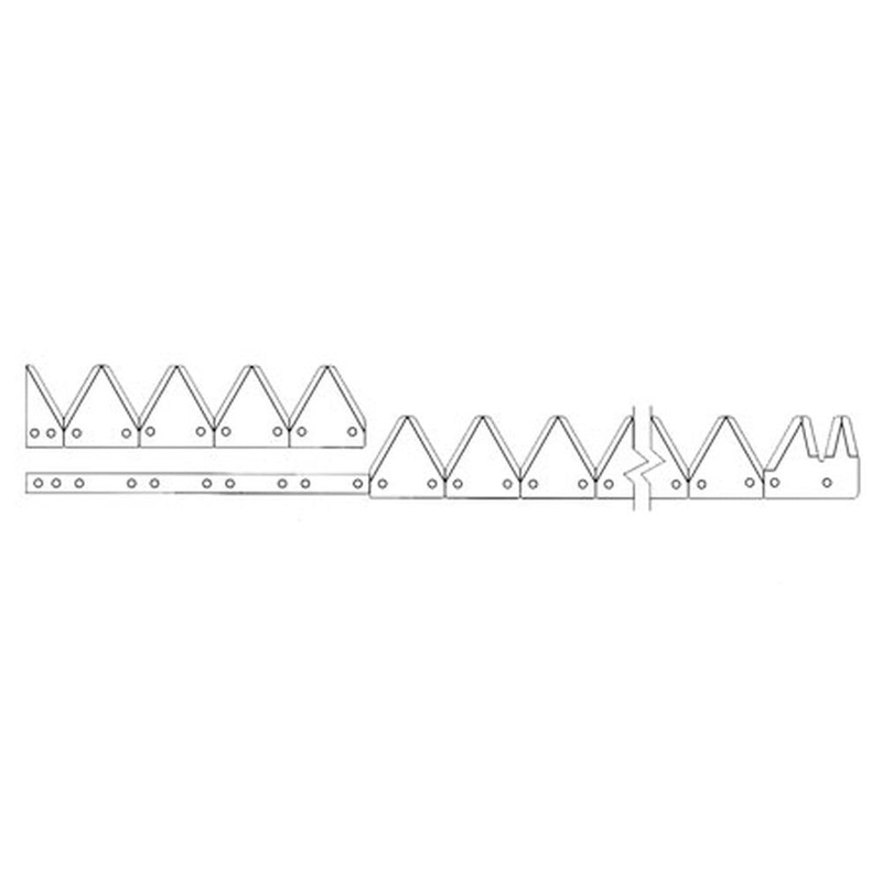 A-801-351-AI – 12′, Black 12ga top serrated, Bolt-On