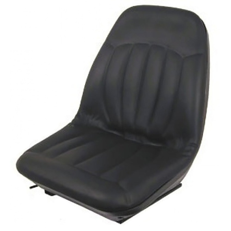 Black Vinyl Seat with Rails Fits Bobcat Replaces ST55