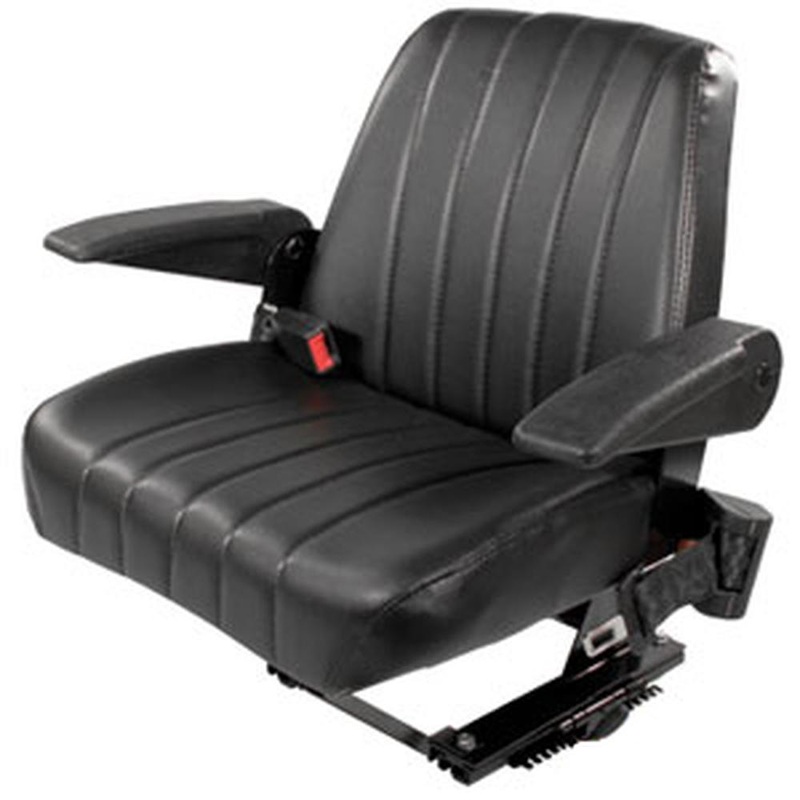 Black Vinyl Tractor Seat 3A011-85010 Fits Kubota M4700 M4900 M5030 M5400 M5700