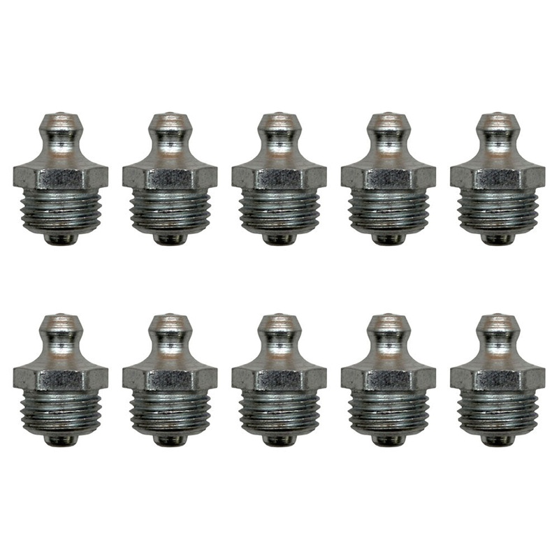 Qty 10: Grease Nipples Fits JCB Replaces 1450/0002