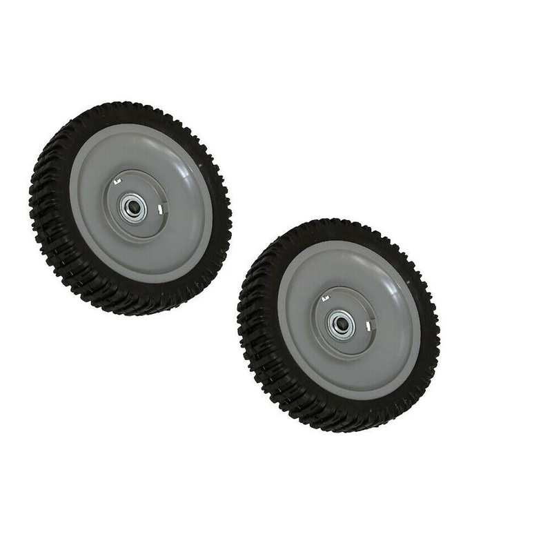(2) 8×2 Gray Wheels Fits Poulan Fits AYP Walk Behind Lawn Mowers 532750550