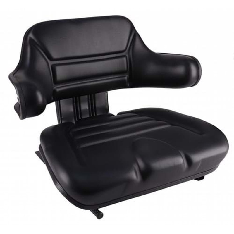 Wrap-Around Seat, Black Vinyl Fits Allis Chalmers Replaces S830804-HYC