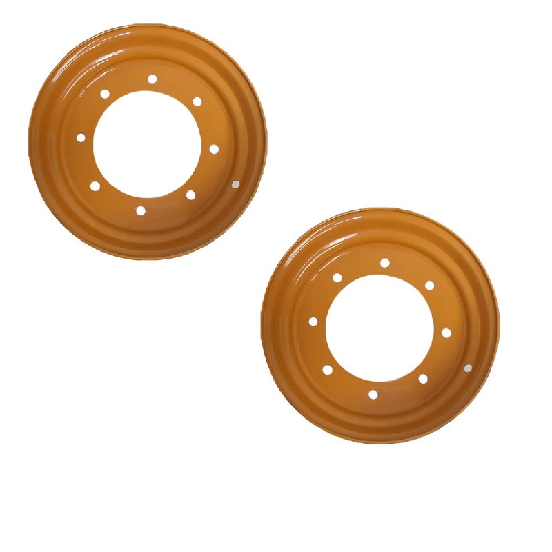 (2) Front Rims 9.75 x 16.5 Fits Case Backhoe Loader 480E 480E LL 480F 480F LL