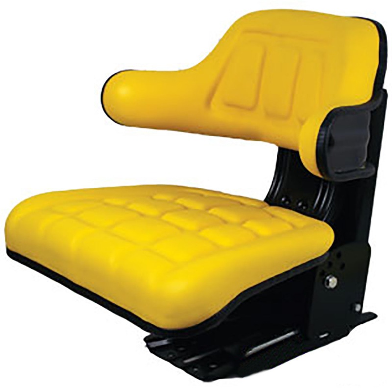 UNIVERSAL Tractor Yellow Vinyl Seat Fits John Deere 1020 2755 2940 2955 300 LB