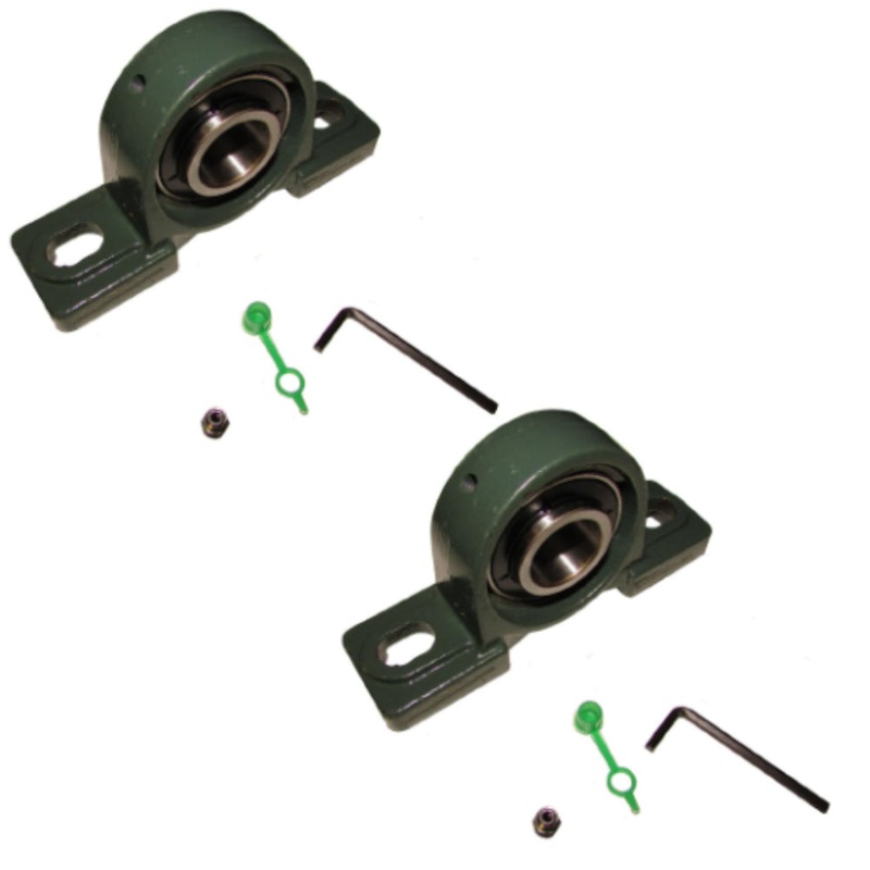 Set Of (2) 1 Bore Pillow Block Go Kart Bearing UPC205-16