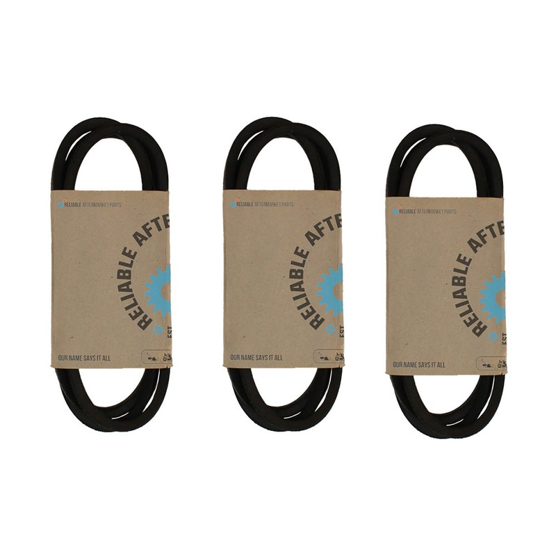 3 Pk A65/4L670 Polyester Cord Fractional V-Belt 1/2 X 67 Fits MTD Riding Mower