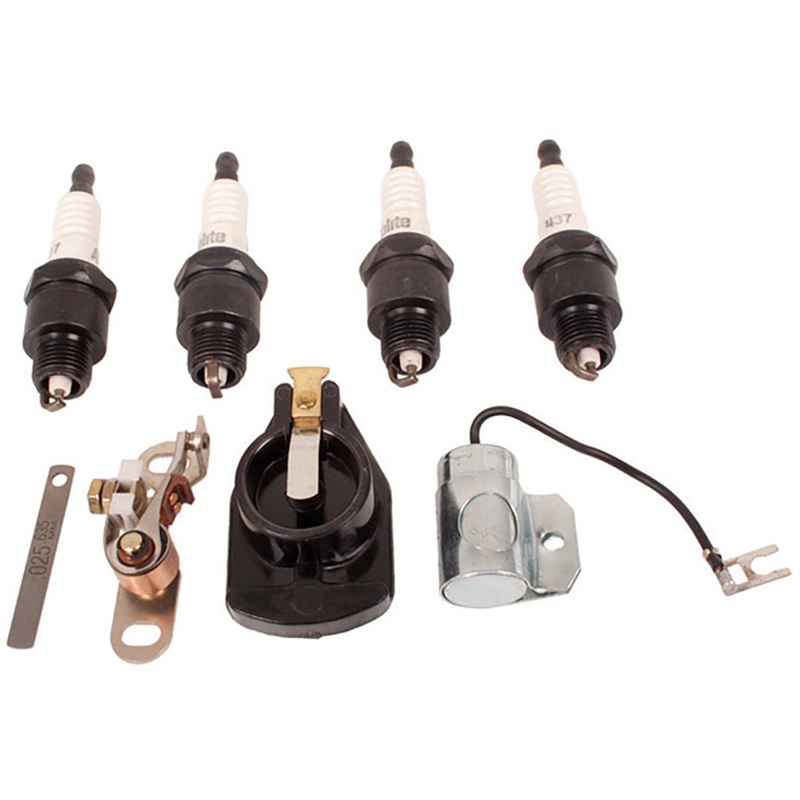 Ignition Tune-Up Kit w/ Plugs & Cap Fits Ford Tractor 1801 2000 4000 NAA 8N