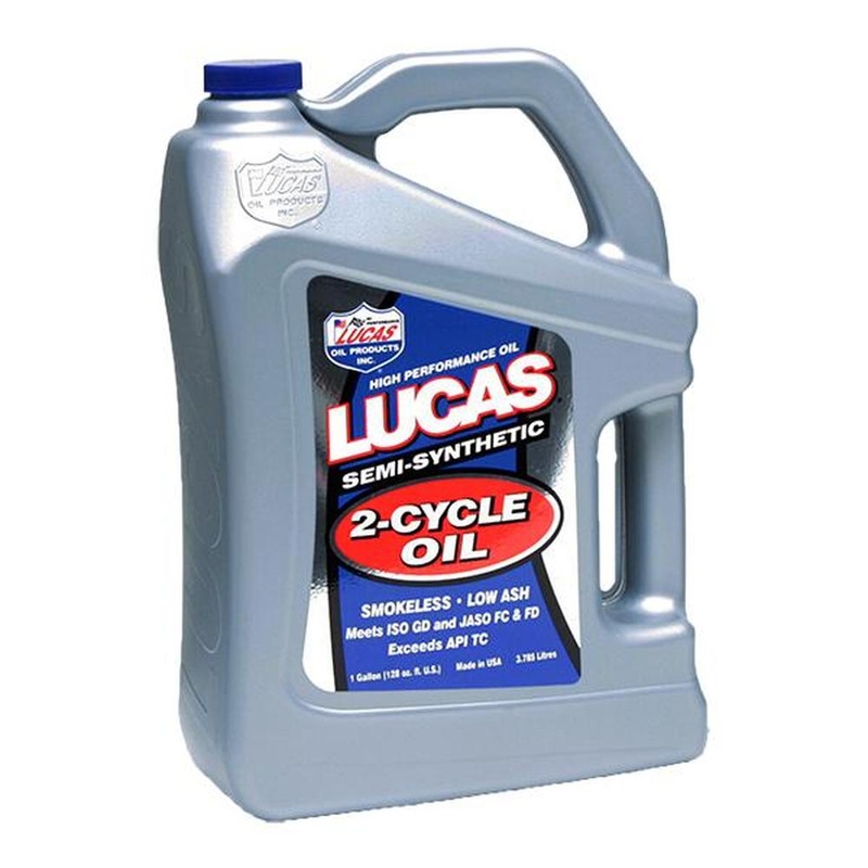 LUC10115 Semi-Synthetic 2-Cycle Oil – 1 Gallon Fits Lucas Oil & SeaFoam