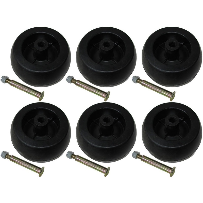 (6) 5 Deck Wheels Fits Husqvarna 174873, 532174873, 133957, 193406