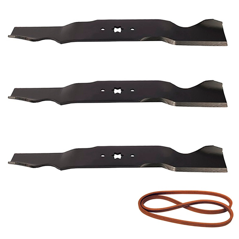 Deck Blades and Belt Kit for 54 Fits Cub Cadet MTD LGT1054 LGTX1054 GT1554 GT15
