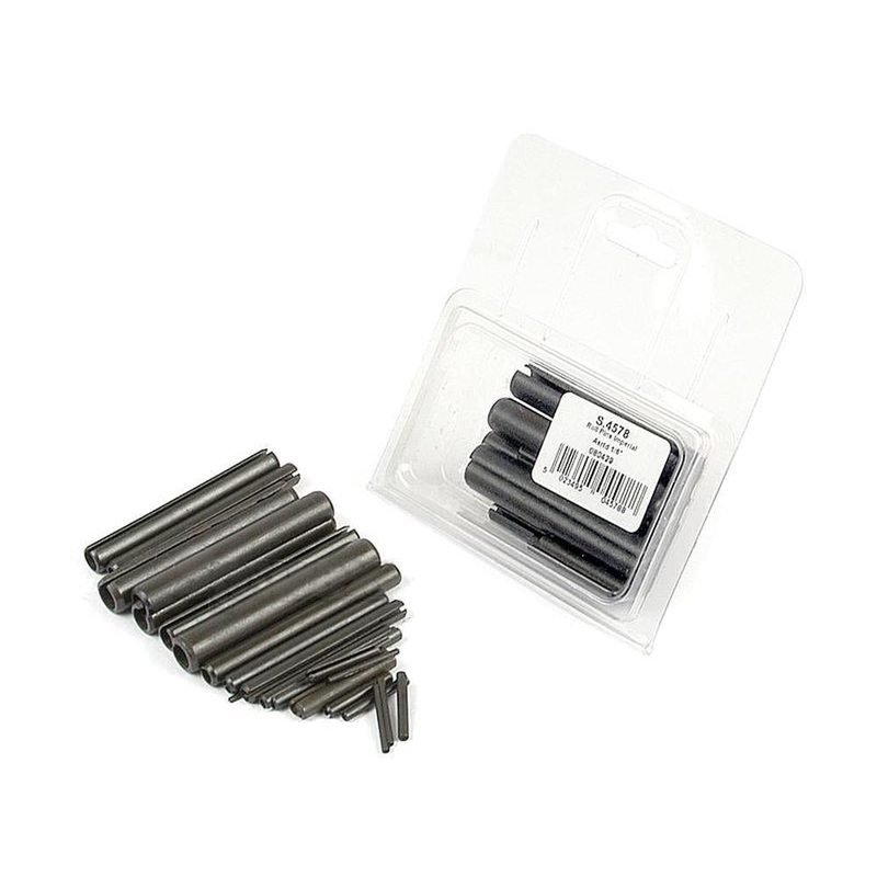 S.4578 Roll Pins – 1/16” – 1/2”, 24 pcs. (Din: 1481) Agripak.