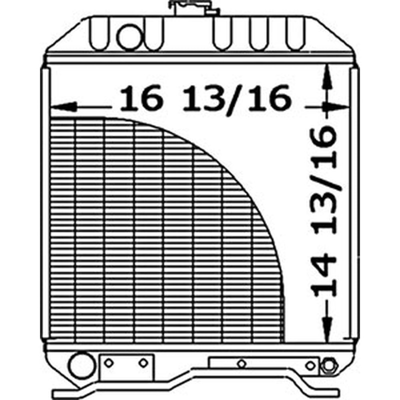 SBA310100291 Radiator Fits Ford New Holland Compact Tractor 1510 1710