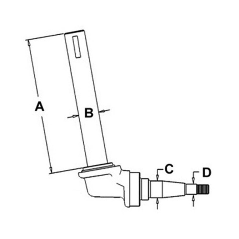 Spindle – Left Hand Fits International 460 544 656 2544 383910R91