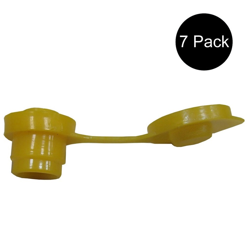 Set of 7 New Gas Can Vent Caps (Yellow) Heavy Duty MYC-Y-VENT for Gas Diesel