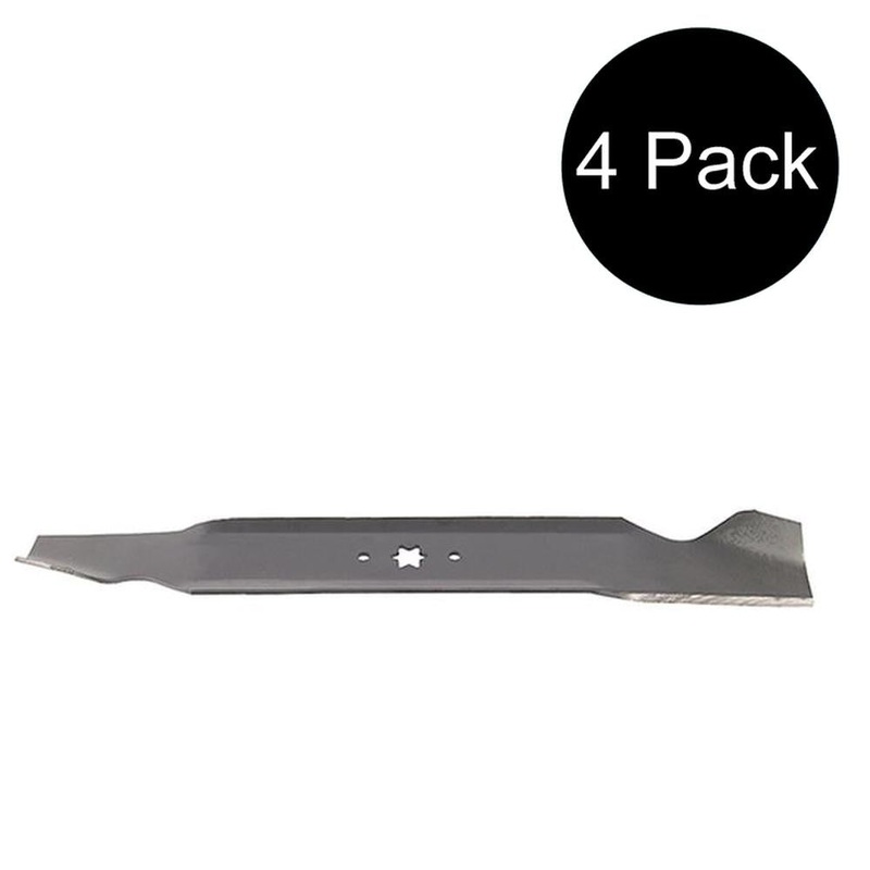 4 Pack Commercial Lawnmower to fit Fits Cub Cadet 42 High Lift Blades