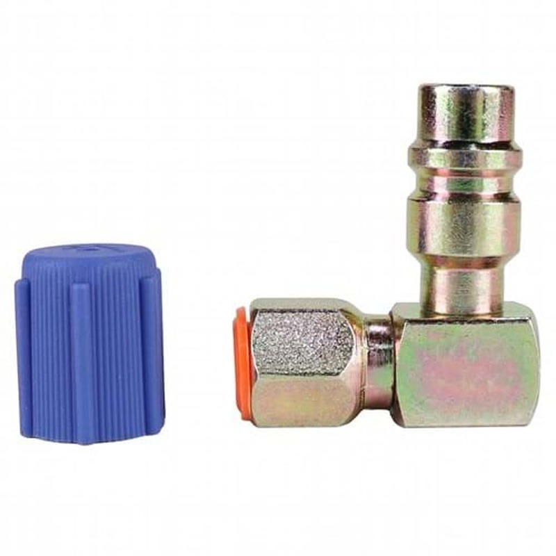 88489K90 1/4 to R134A Adapter, Low Side, 90 Degree