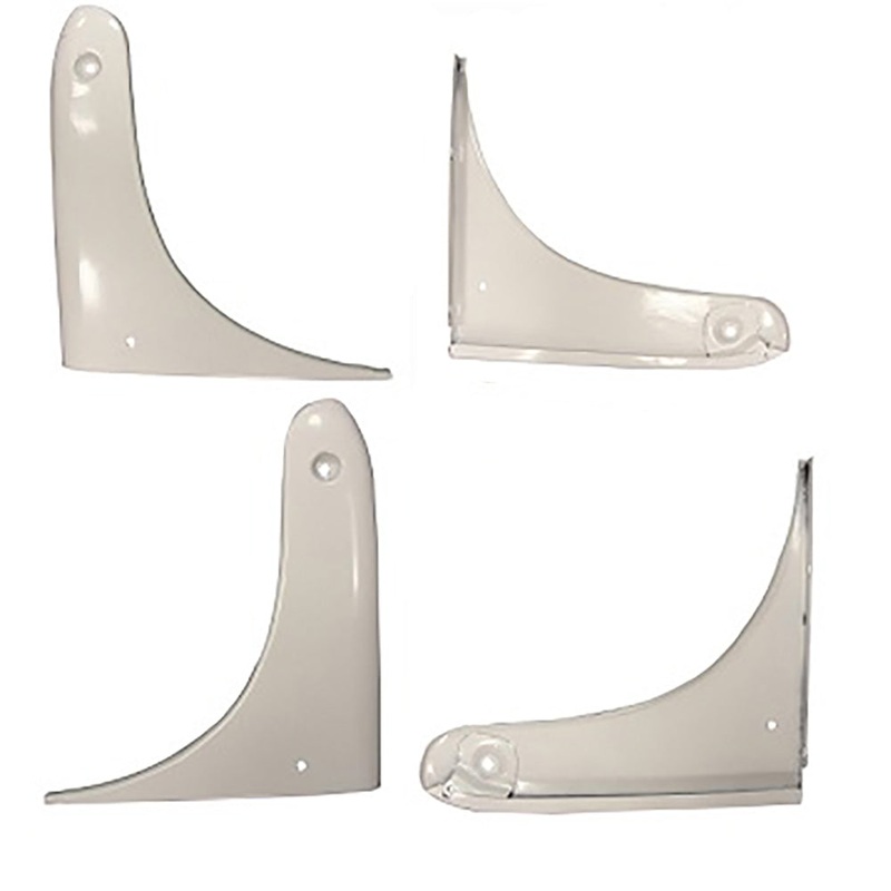 LEFT + RIGHT HOOD SIDE PANEL DOGLEGS FOR PART 8N16619A 8N16619FL