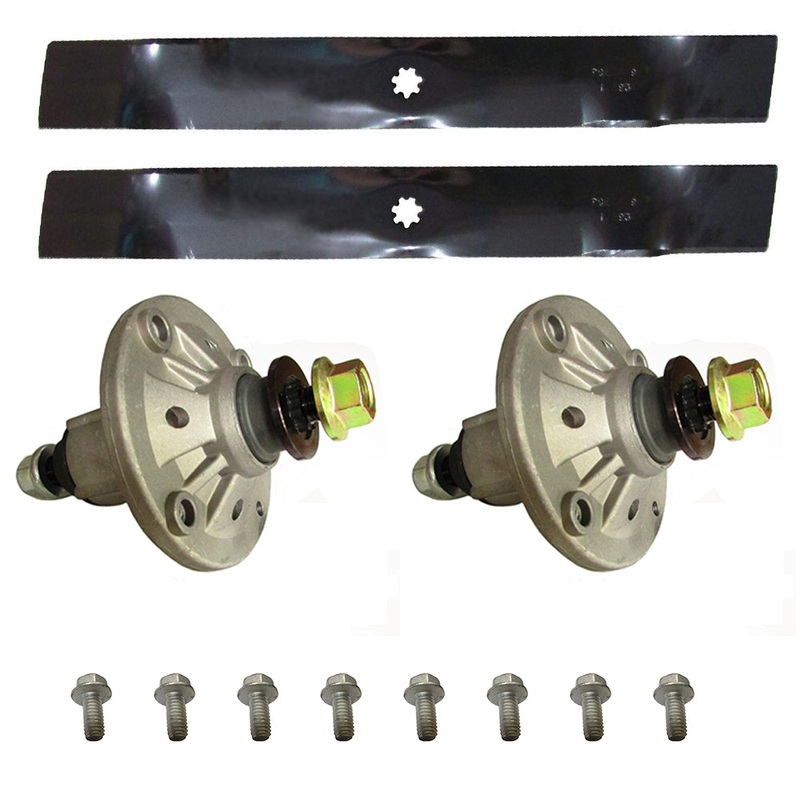 AM137328 GX21694 Two Spindle Assemblies & Two Blades 7-Star For John Deere 42