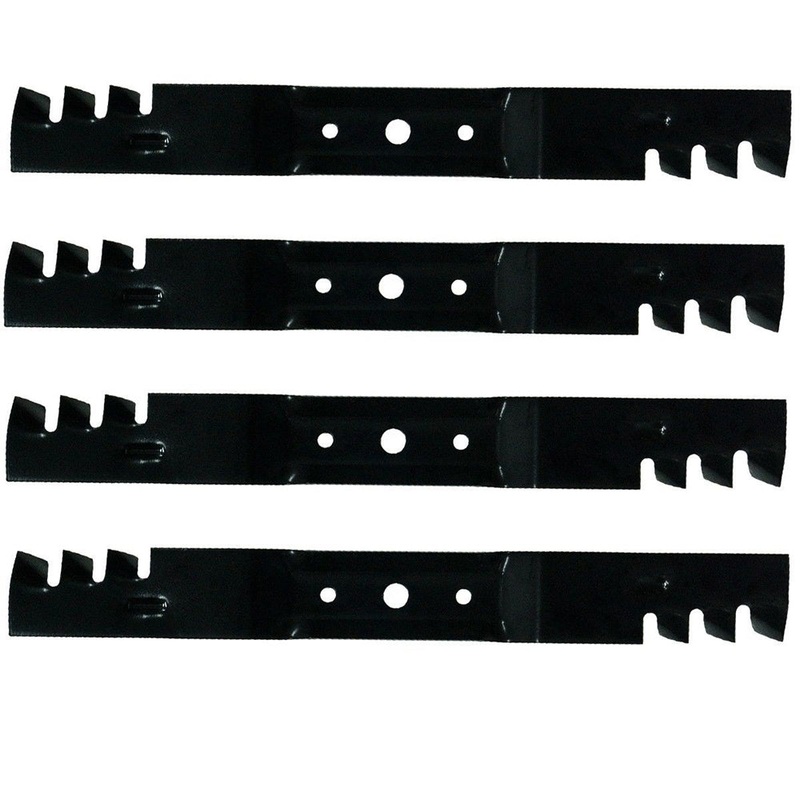 GX20249 Four Pack Toothed Mulching Blades For John Deere Mowers L100 100 Series
