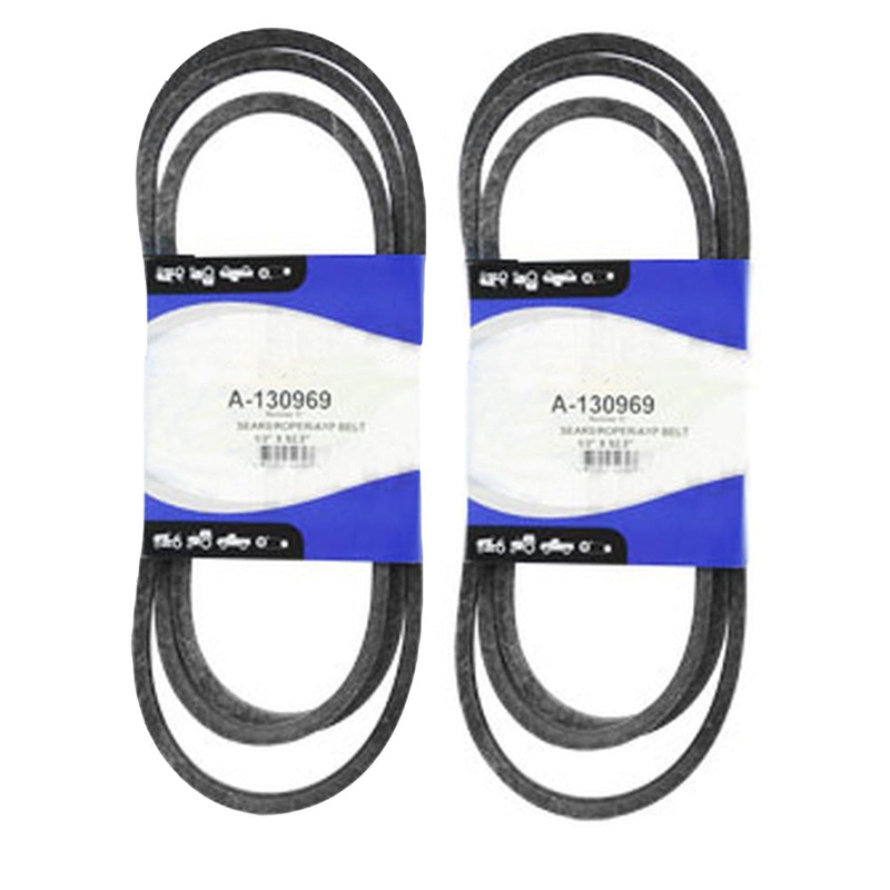 TWO 532130969 Deck Belts 1/2 x 92.5 For Craftsman Riding Mowers 917.257640 AYP71