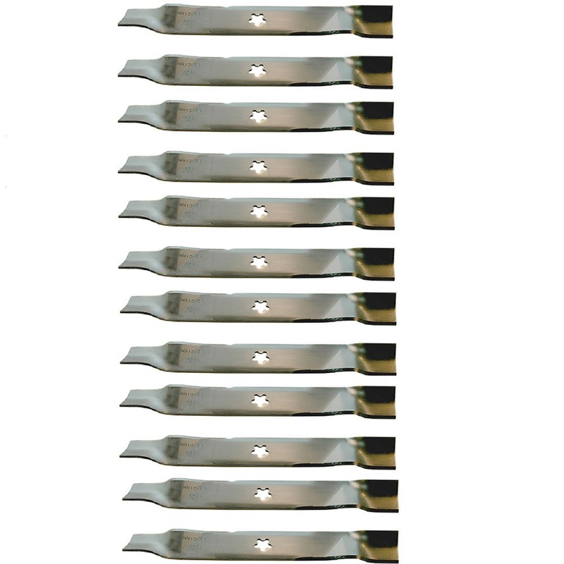 12 PK. Medium Lift Mulching Blades for Husqvarna 46 Mowers GTH225 YT180