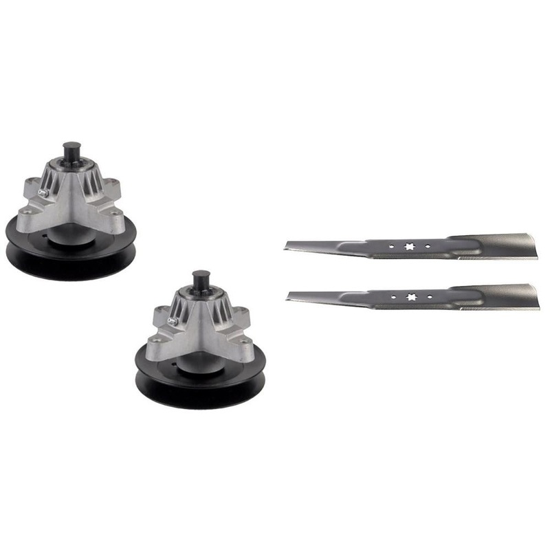 742-04308 42 Spindles and Blades Set 942-04308 For Troy Bilt Riding Mowers
