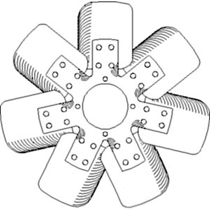 Cooling Fan – 7 Blade Fits New Holland 83964032 Fits Ford 6610 7610 E7NN8600DA