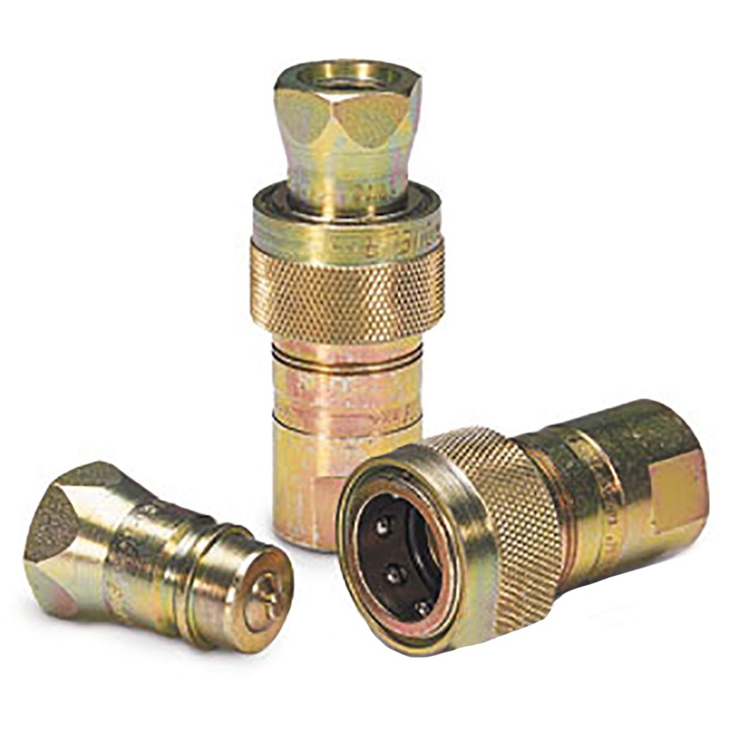 Parker 4000-2P Complete Coupler Body Male/Female Pioneer 1/4 NPTF w/ Poppet Tip
