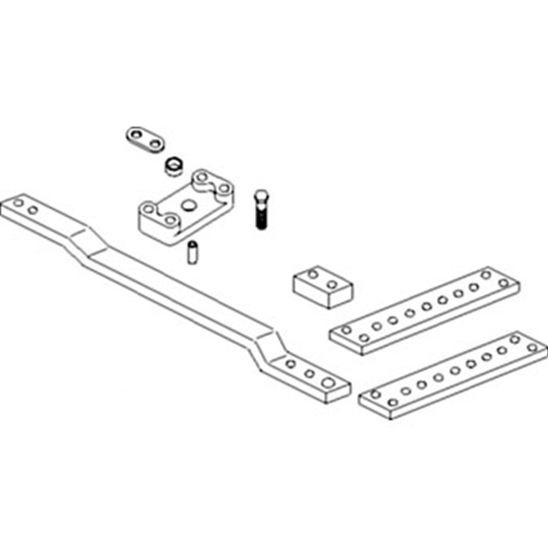 RE69232 Reversible 50.8 Drawbar Assembly Fits John Deere 8100 8200 8300 8400