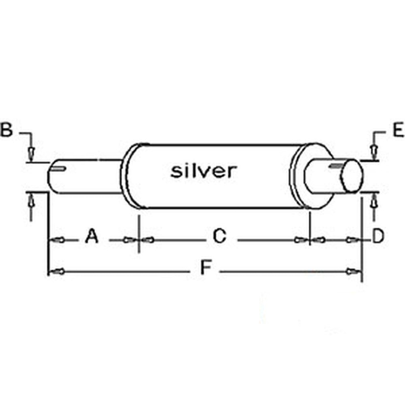 Muffler – Black fits Minneapolis Moline M5 M602 M604 M670 10A23891 10A15416