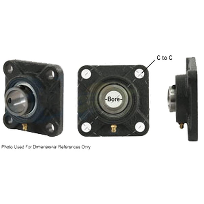 A-SAFNR112R-I-AI 4 Bolt Flanged W/ Set Screws