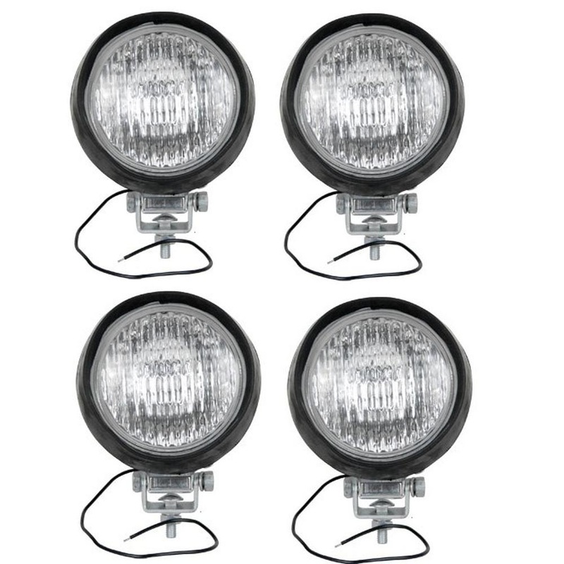 Qty 4: Headlamp with H3 Bulb Fits Case Replaces L755H12V_x4
