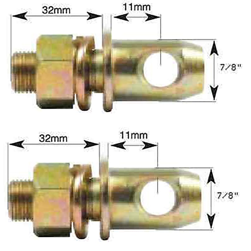 Qty 2: Stabilizer Pin Fits Massey Ferguson Replaces 181777M1