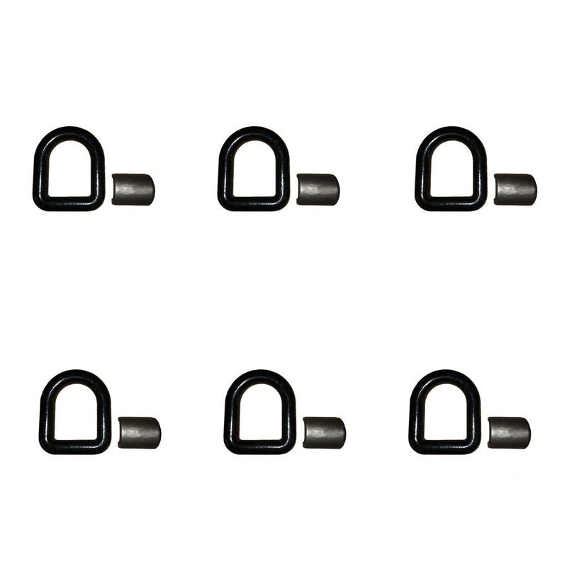 Qty 6: 1 Weld-On D-Ring (Black) Fits Universal Replaces Tlu28-0017